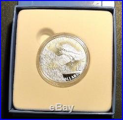 Canada 2014 $100 Bald Eagle. 9999 1 oz silver coin Wildlife in Motion series