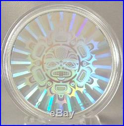 Canada 2014 $20 Interconnections Land The Beaver 1 oz Pure Silver Hologram Coin