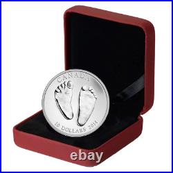 Canada 2014 $20 Welcome to the World Baby Feet Pure Silver Coin