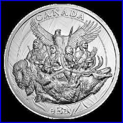 Canada 2014 500$ Canadian Monuments National Aboriginal Veterans 5KG Silver Coin