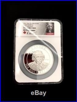 Canada 2015 $100 Albert Einstein NGC PF 69 Early Releases 10 Oz Silver Coin