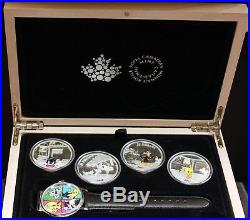 Canada 2015 $20 pure Silver Looney Tunes coin & Watch complete Set. 1394