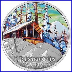 Canada 2016 Canadian Landscapes Rockies, Ski Chalet $20 4 Coin Silver Proof Set
