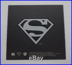 Canada 2017 $100 Superman Shield 10 OZ Silver Coin DC Comics Originals