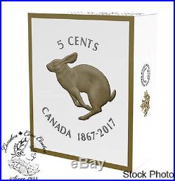 Canada 2017 1967 5 Cents Rabbit Big Coin Series 5 oz Silver Coin