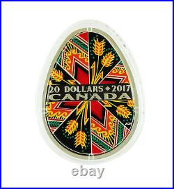 Canada 2017 $20 Fine Silver Coin Traditional Pysanka
