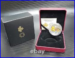 Canada 2018 $20 Holiday Reindeer Murano Glass. 9999 Silver Proof Coin
