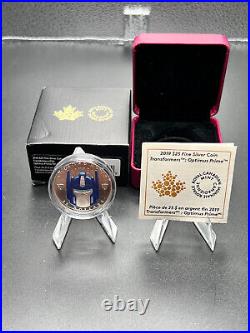 Canada 2019 $25 Fine Silver Coin Transformers Optimus Prime