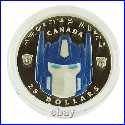 Canada 2019 $25 Fine Silver Coin Transformers Optimus Prime