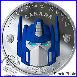 Canada 2019 $25 Transformers Optimus Prime Pure Silver Coin