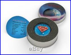 Canada 2019 5$ Superman Space Blue 1 Oz Silver Coin with Real OPAL Stone