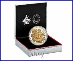 Canada 2020 125$ Lucky Dragon Lunar 1/2 Kilogram Pure Silver Coin Royal Canadian
