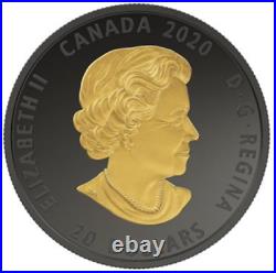 Canada 2020 $20 Black and Gold The Canadian Horse Rhodium Plated Silver Coin