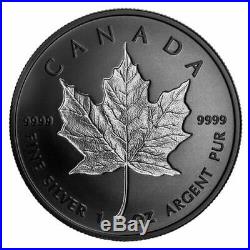Canada 2020 20$ Rhodium-Plated Incuse Silver Maple Leaf 1 oz. Pure Silver Coin