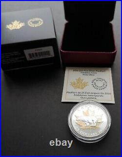 Canada 2020 $25 Fine Silver Coin Piedfort-timeless Icons Polar Bear
