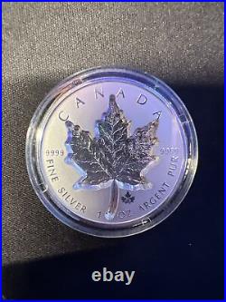 Canada 2021 20$ Super Incuse Maple Leaf 1 oz Silver Coin Royal Canadian Mint