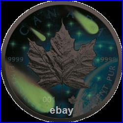 Canada 2021 $5 Maple Leaf Glowing Galaxy III 1 oz