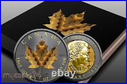 Canada 2021 $5 Maple Leaf MOSAIC RUTHEN GOLD 24k EDITION 1 oz