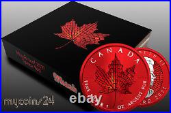 Canada 2021 $5 Maple Leaf MOSAIC SPACE RED EDITION 1 oz