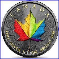 Canada 2021 $5 Maple Leaf RAINBOW EDITION 1 oz