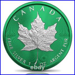 Canada 2021 $5 Maple Leaf SPACE GREEN 1 oz