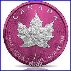 Canada 2021 $5 Maple Leaf SPACE PINK 1 oz