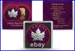 Canada 2021 Maple Leaf Silver. 9999 1oz Bullion Coin Space Metals II