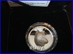 Canada 2022 Timber Wolf $25 EHR Extra High Relief Proof Pure Silver Coin