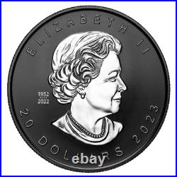 Canada 2023 20$ SUPER INCUSE SILVER MAPLE LEAF SML Rhodium 1 oz Pure Silver Coin