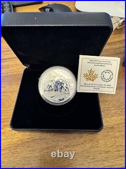 Canada 2023'Grizzly Bears Multifaceted Animal Family' Proof $30 Silver Coin