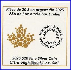 Canada 2023 Silver Maple Leaf Gilt 1 oz. 999 Reverse Proof UHR Ultra High Relief