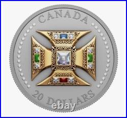 Canada 2023 St. Edward's Crown 1 oz Silver Proof Royal Canadian Mint SHIP TODAY