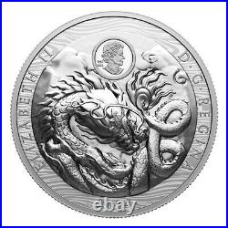 Canada 2024 Silver EHR'Year of The Dragon' $50 Silver Coin 100g (3.21 oz)