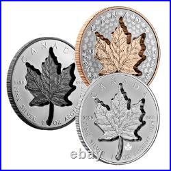 Canada $20 Dollars Super Incuse Silver Maple Leaf Coin High Depth 2021-2023