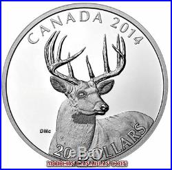 Canada $20 Fine Silver Coins -series Of 4 Coins The White-tailed Deer 2014