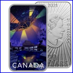 Canada $20 Silver Coin, Montreal Incident Unexplained Phenomena, UFO, 2021
