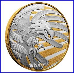 Canada $250 Kilo (1 kg) Fine Silver Coin 99.99% Raven, Eagle, 2023