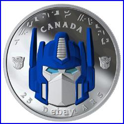 Canada $25 Dollars Silver Coin, Transformers Optimus Prime, 2019