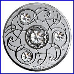 Canada $5 Silver Coin, Birthstone APRIL, Swarovski Crystals, UNC, 2020