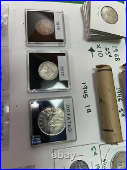 Canada Bill And Coin Lot Of Silver! Victorian