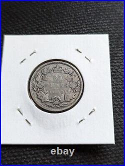 Canada Corner, 25 Cents, Silver, 1885