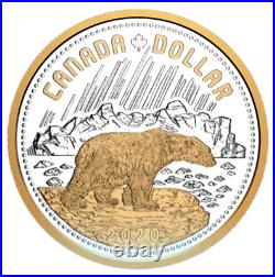 Canada Limited Silver Gold Plated Coin, Masterclub Arctic Territories 2020