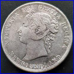 Canada Newfoundland 1888 Silver 50 Cents Nice Coin