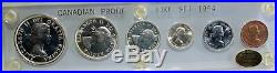 Canada Proof Like Set 1954 6 Coins Capital Coin Holder Silver Uncirculated Proof