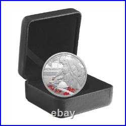 Canada Pure Silver $20 Dollars 1 Oz Coin, REMEMBRANCE DAY, Queen Mark, 2023