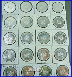 Canada Roll (20 Coins) Superb Gem Bu 1964 Silver Dollars