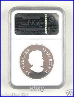 Canada Silver Coin 20 Dollars 2012, Crystal Snowflake, NGC PF 70 ULTRA CAMEO