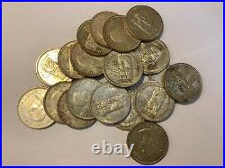 Canada Silver Dollars 1958 lot of 19 Coins