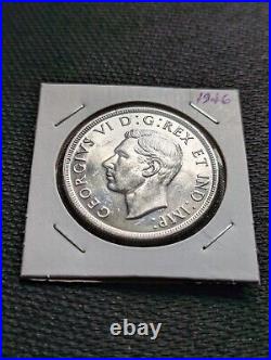 Canada coin, one silver dollar, 1946, perfect condition