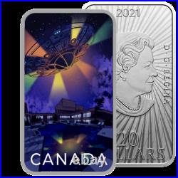 Canada's Unexplained Phenomena (Montreal UFO) $20 Silver Coin, 2021